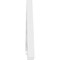 Ekena Millwork Pitch Hurley Architectural Grade PVC Gable Pediment, 36"W x 9"H x 1"P (6/12) GPP036X009X100HUR - alternate 5